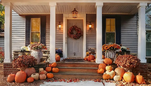 Pumpkin porch ideas